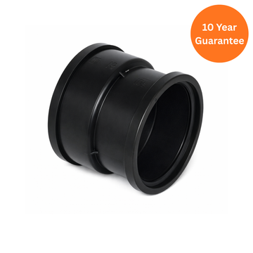 FloPlast Underground Hepsleve Clay Adaptor 110mm Black Drainage Connector