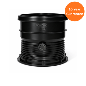 110mm Underground Drain Connector – FloPlast Black uPVC Drainage Pipe Coupler
