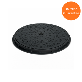 Underground Cast Iron Cover & Plastic Frame – FloPlast 35kN Drainage Chamber Cover