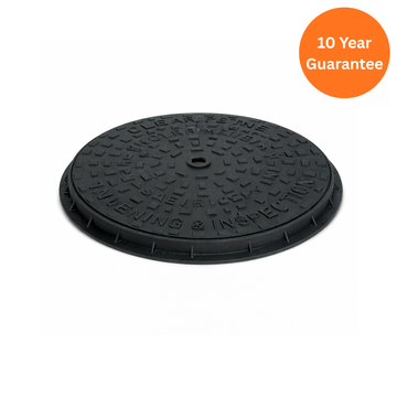 Underground Cast Iron Cover & Plastic Frame – FloPlast 35kN Drainage Chamber Cover