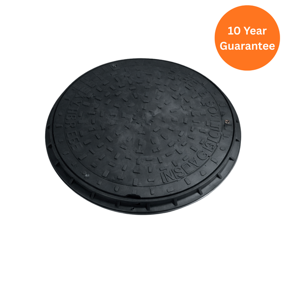 FloPlast 450mm Plastic Cover & Frame with 350mm Restricted Access – Underground Chamber Cover