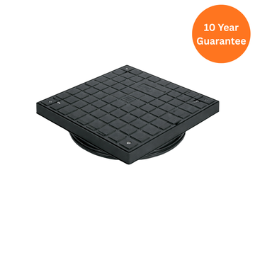 FloPlast 340mm Underground Sealed Screw Down Cover – Secure Drainage Chamber Cover
