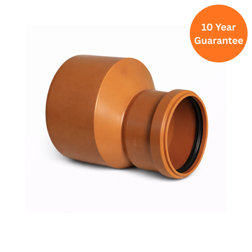 FloPlast Underground 160mm x 110mm Level Invert Socket/Spigot – uPVC Drainage Connector