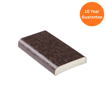 25mm uPVC D-Section Rosewood