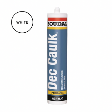 Soudal Decorators Caulk White Paintable Acrylic Sealant 310ml