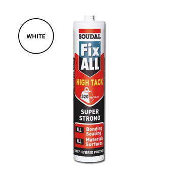 Soudal Fix ALL High Tack White Adhesive & Sealant 290ml