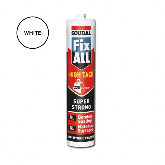 Soudal Fix ALL High Tack White Adhesive & Sealant 290ml