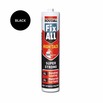 Soudal Fix ALL High Tack Black Adhesive & Sealant 290ml