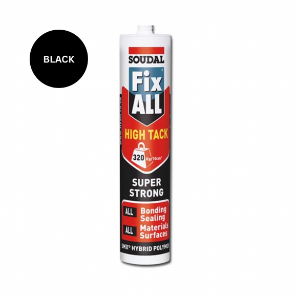Soudal Fix ALL High Tack Black Adhesive & Sealant 290ml