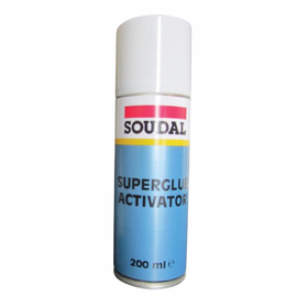 Soudal Super Glue Activator 200ml Aerosol Fast Bonding Spray