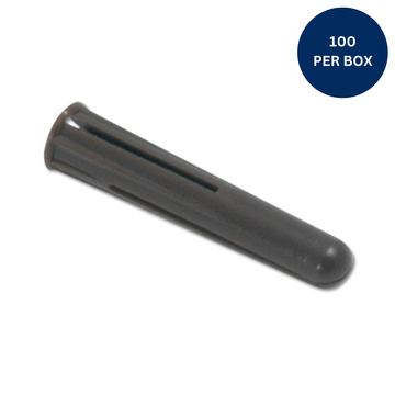 Brown Raw Plugs Pack of 100 BSI Approved Wall Fixings