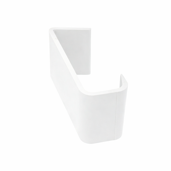 Continuous Dry Verge Connector Type S White – UPVC Roof Tile Verge System Connector