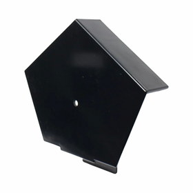 Continuous Dry Verge Ridge End Cap Black – UPVC Roof Ridge Finishing Cap