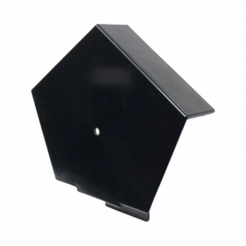 Continuous Dry Verge Ridge End Cap Black – UPVC Roof Ridge Finishing Cap