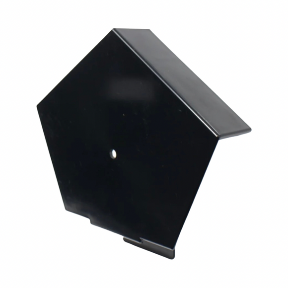 Continuous Dry Verge Ridge End Cap Black – UPVC Roof Ridge Finishing Cap