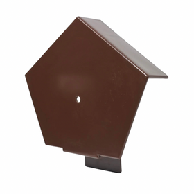 Continuous Dry Verge Ridge End Cap Brown – UPVC Roof Ridge Finishing Cap