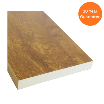 Light Oak Tudor Board 150mm Woodgrain uPVC Exterior Trim