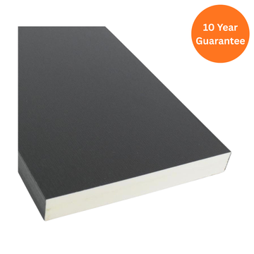 Anthracite Grey Tudor Board 150mm Woodgrain uPVC Trim