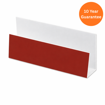 Wine Red uPVC Cladding U-Trim 5m Edge Trim