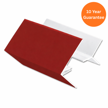 Wine Red uPVC 2-Part External Corner Cladding Trim 5m