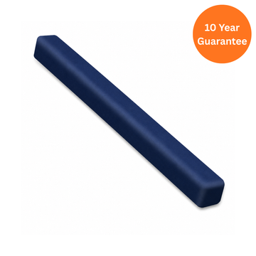 Royal Blue uPVC Square Fascia External Double Ended Corner 500mm