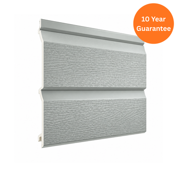 Light Grey Double Embossed uPVC Shiplap Cladding & Matching Trims